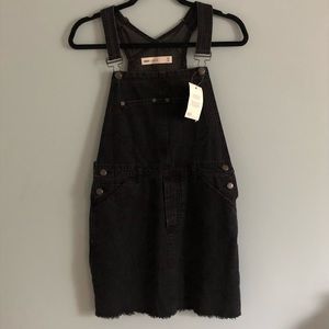 Denim overall dress